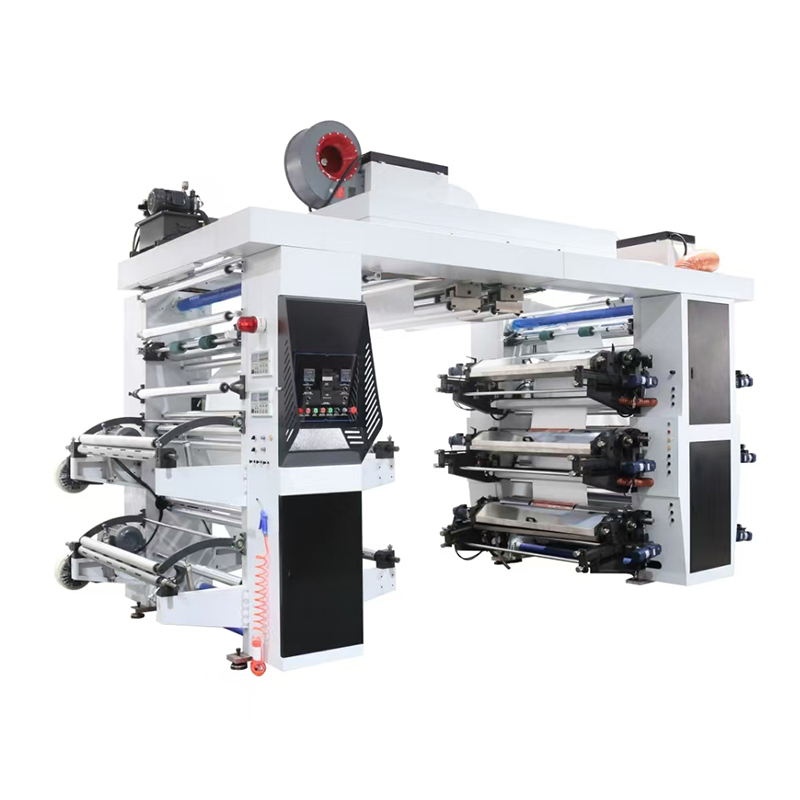 Machine d'impression flexographique à empilement 6 couleurs