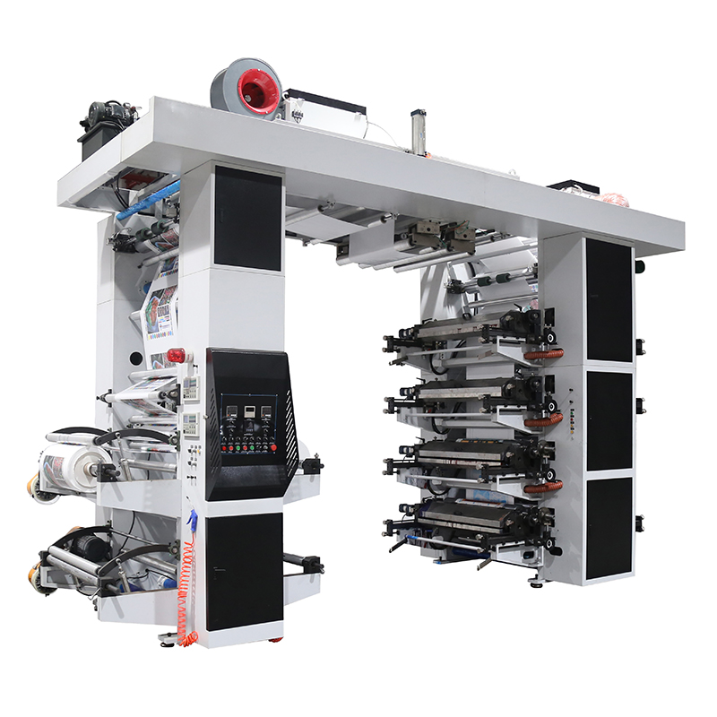 Machine d'impression flexographique à empilement 8 couleurs