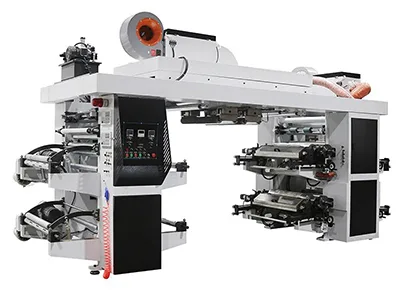 Machine d'impression flexographique de type empilé 4 couleurs